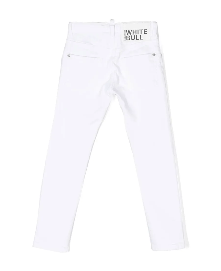 Dsquared2 Kids Mid-Rise Straight-Leg Trousers