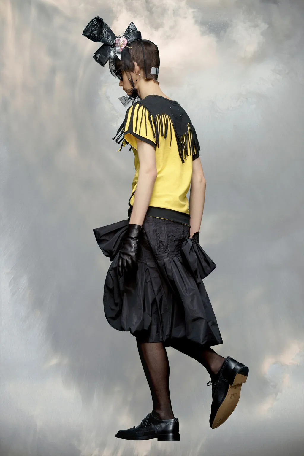 Maison Margiela Logo-Prined Fringed T-Shirt
