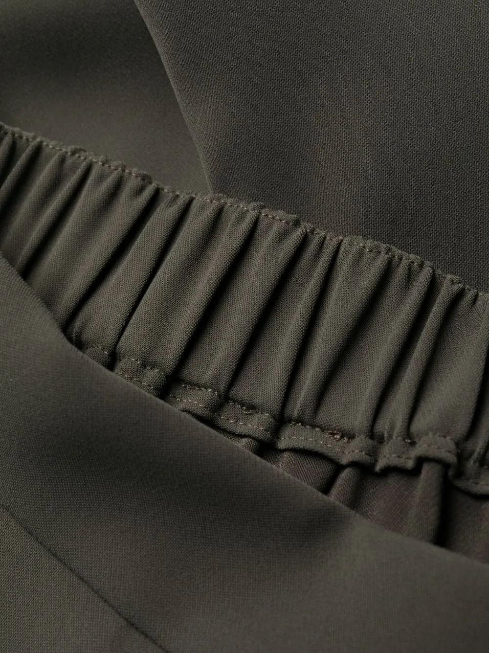 P.A.R.O.S.H. Elastic Waist Straight Leg Trousers