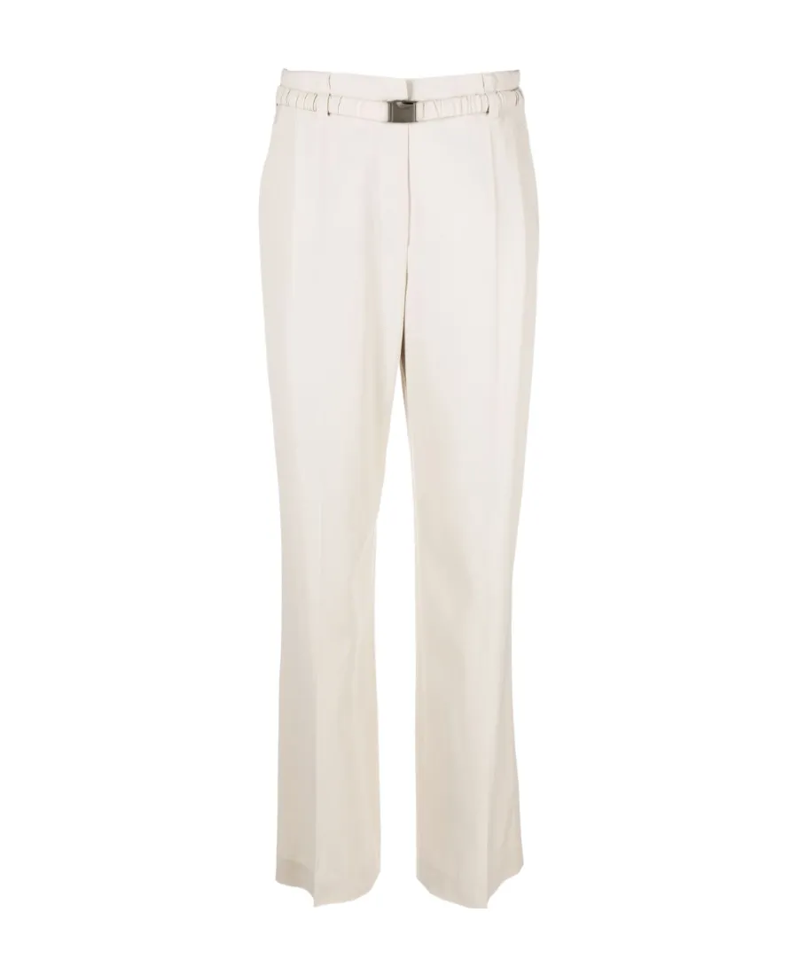 Belted High-Waisted Trousers