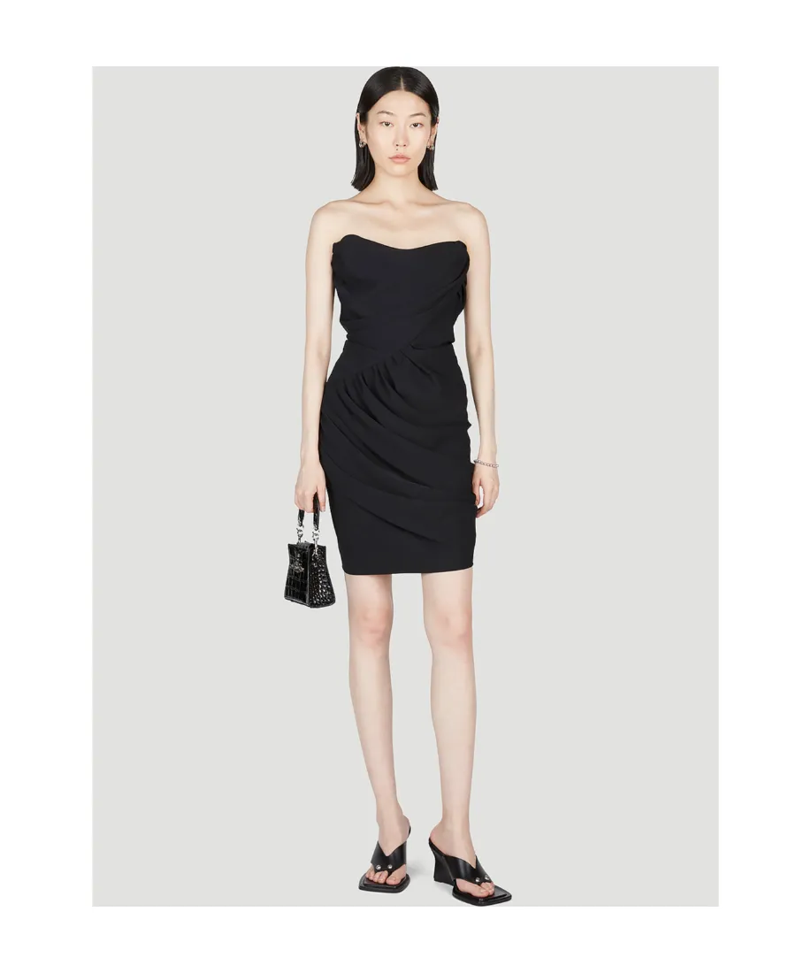 Vivienne Westwood Gathered-Detailed Strapless Mini Dress