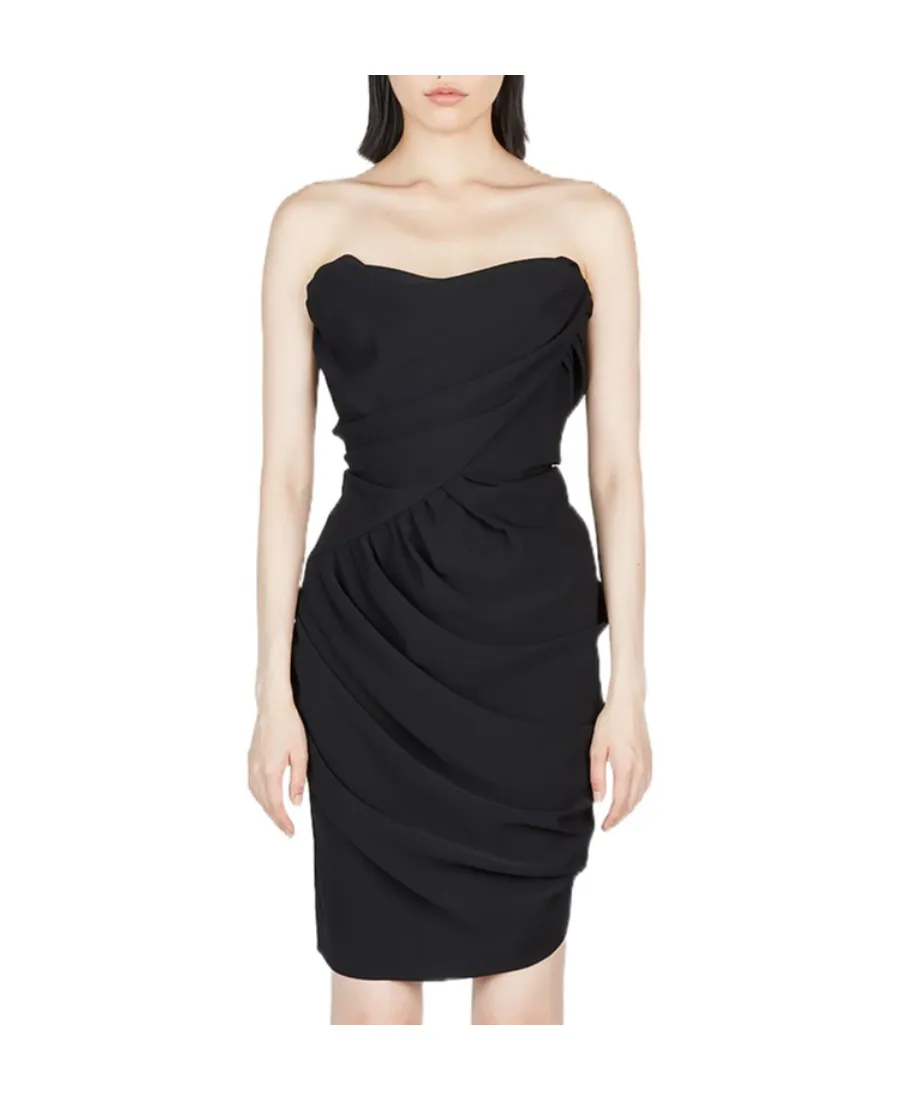 Vivienne Westwood Gathered-Detailed Strapless Mini Dress