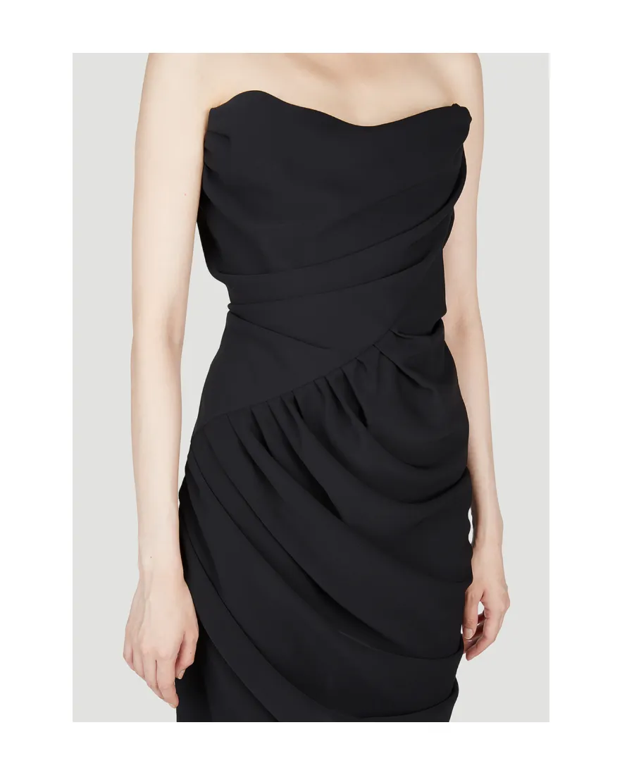 Vivienne Westwood Gathered-Detailed Strapless Mini Dress