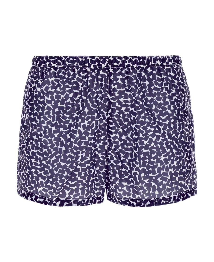 Elastic Waist Printed Swimming Trunks