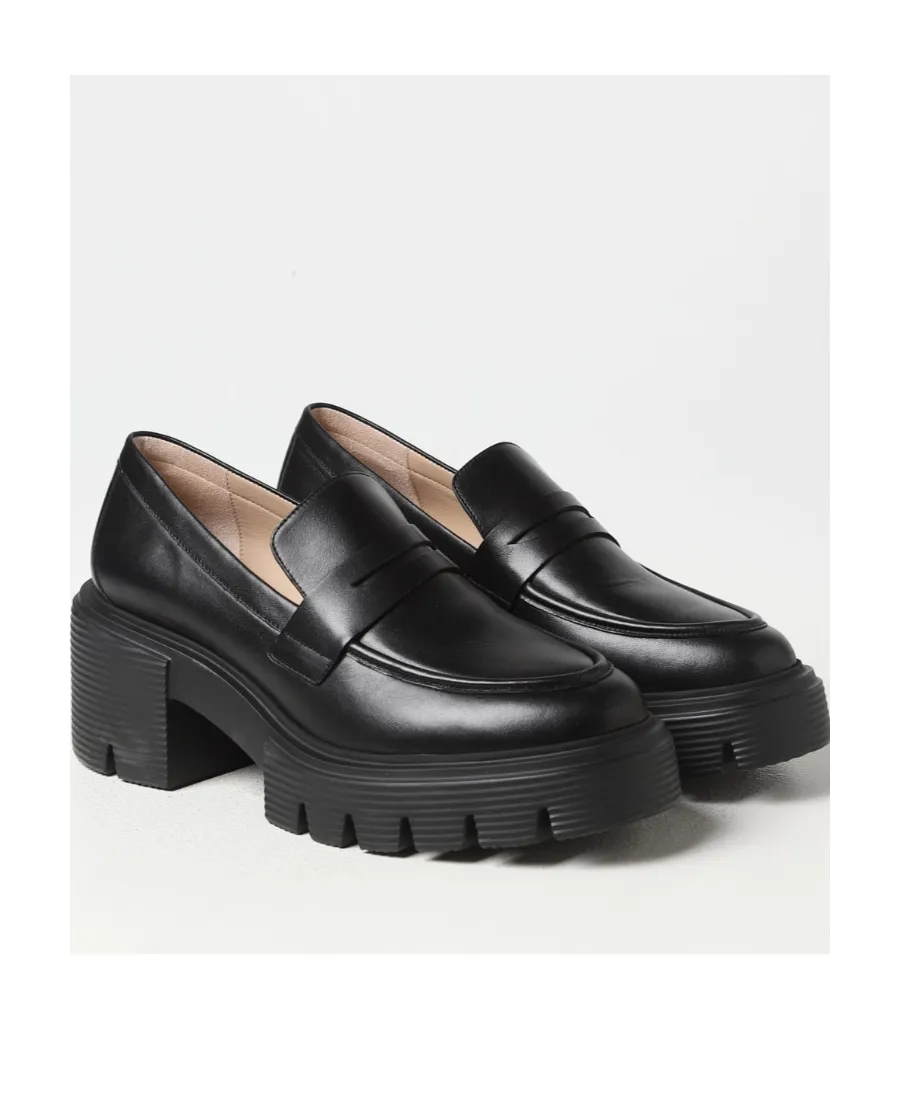 Chunky-Sole Leather Loafers