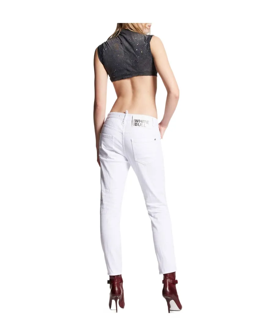 Straight-Leg Cropped Jeans