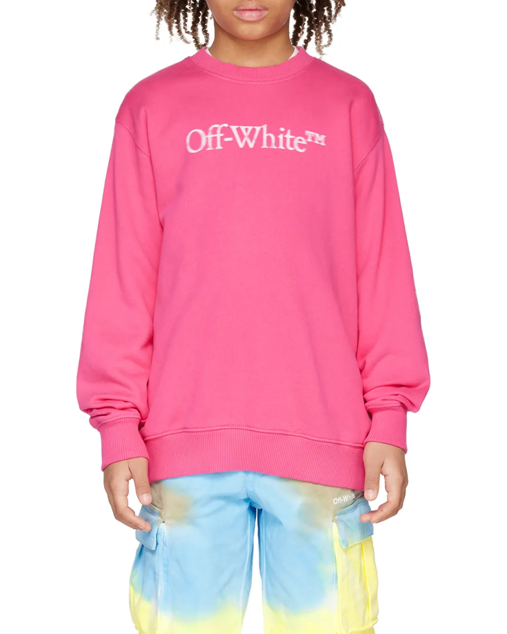 Off-White Kids Logo Printed Crewneck Sweatshirt