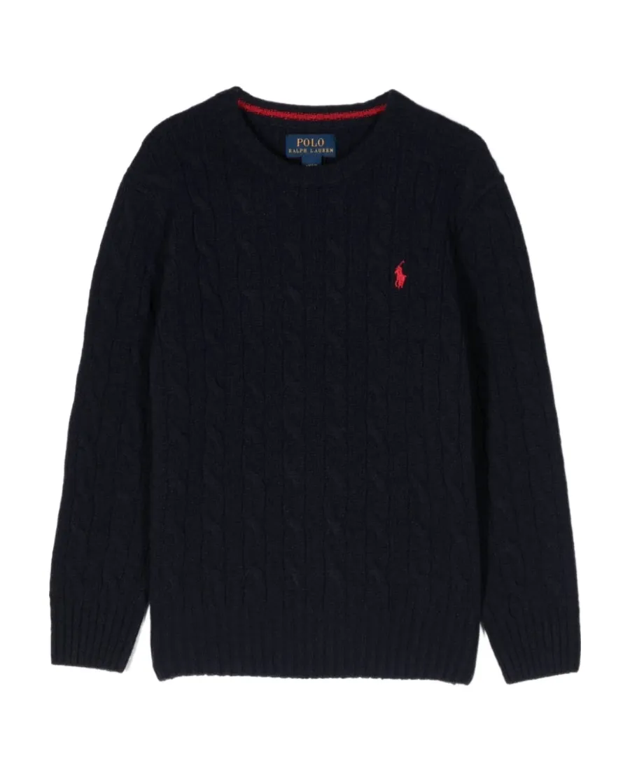 Ralph Lauren Kids Polo Pony Embroidered Crewneck Jumper