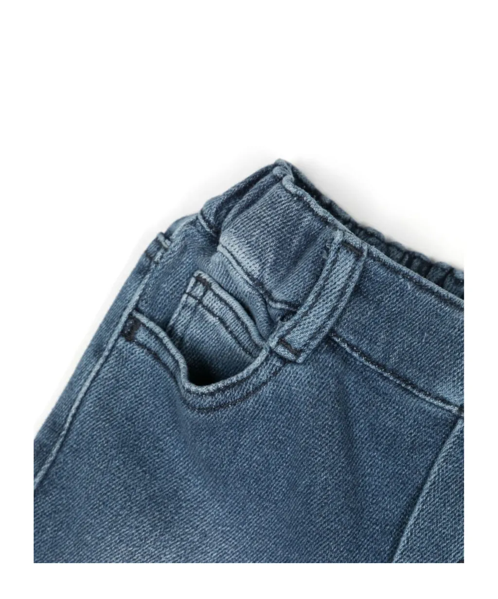 Emporio Armani Kids High Waist Straight Leg Jeans