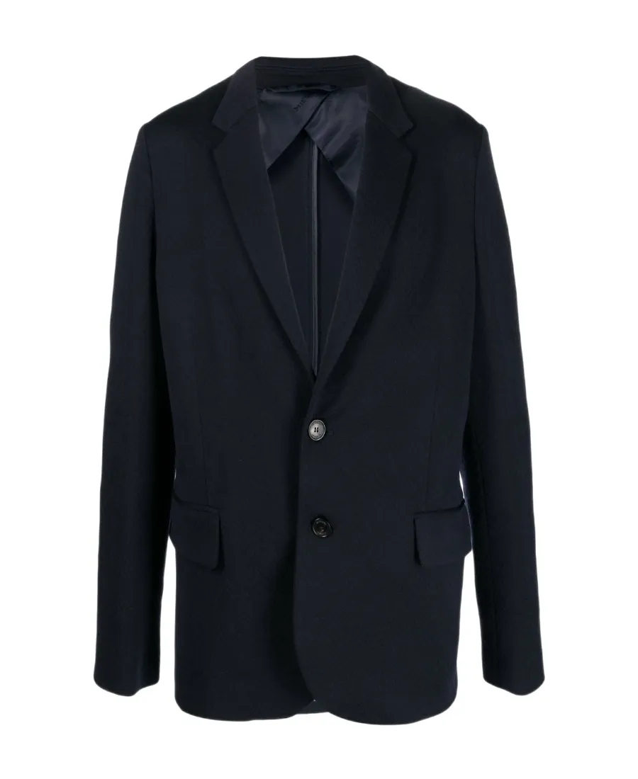 Notched-Lapel Single-Breasted Blazer