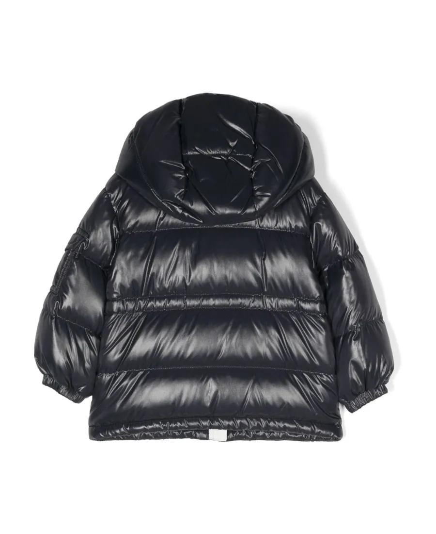 Moncler Enfant Logo-Patch Hooded Padded Jacket