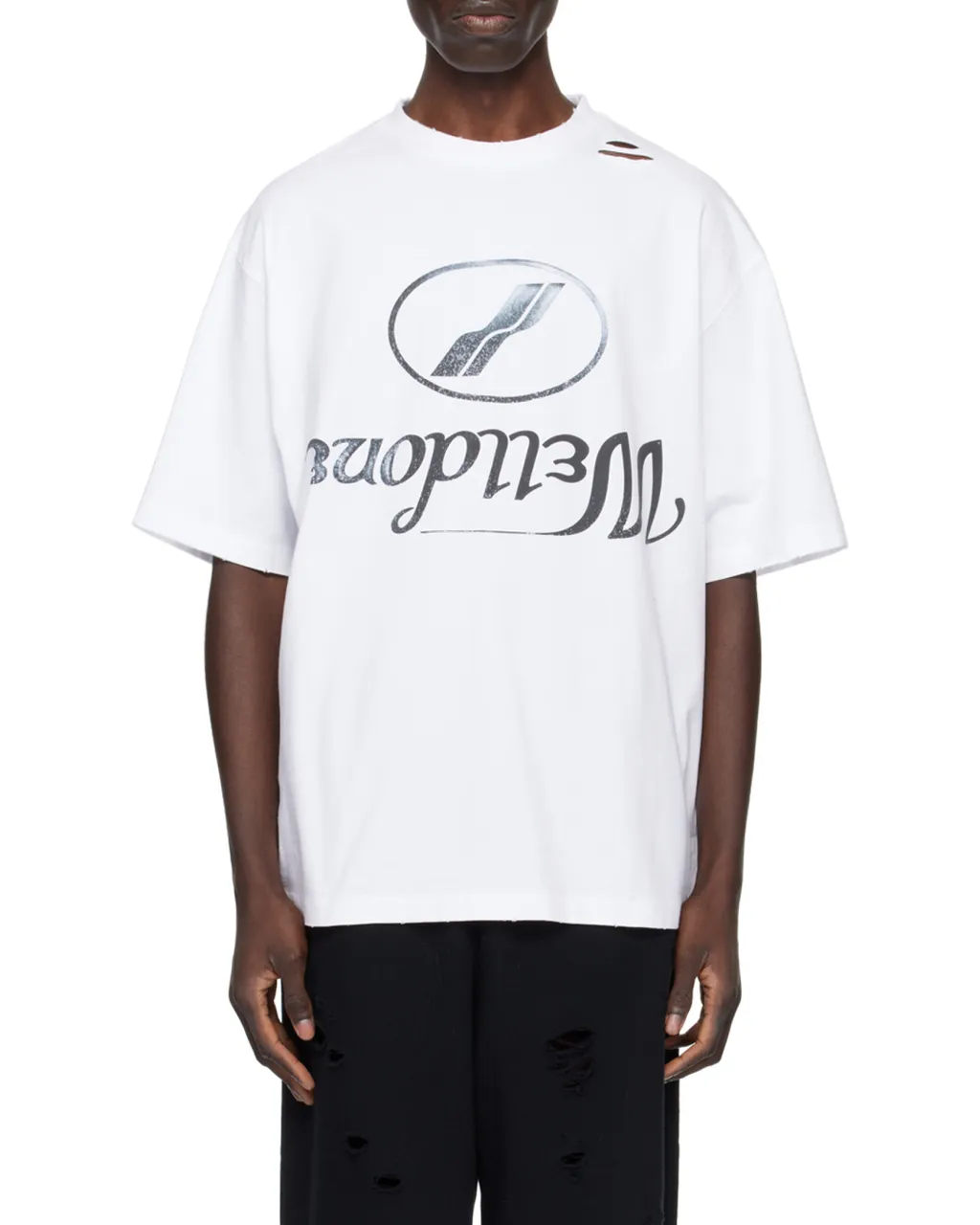 We11Done Logo-Printed Round Neck T-Shirt