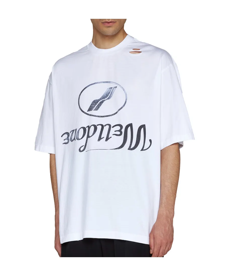 We11Done Logo-Printed Round Neck T-Shirt