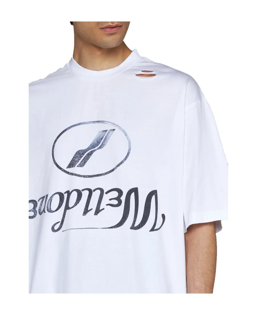 We11Done Logo-Printed Round Neck T-Shirt