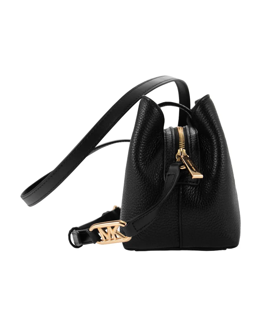 Logo-Print Leather Shoulder Bag