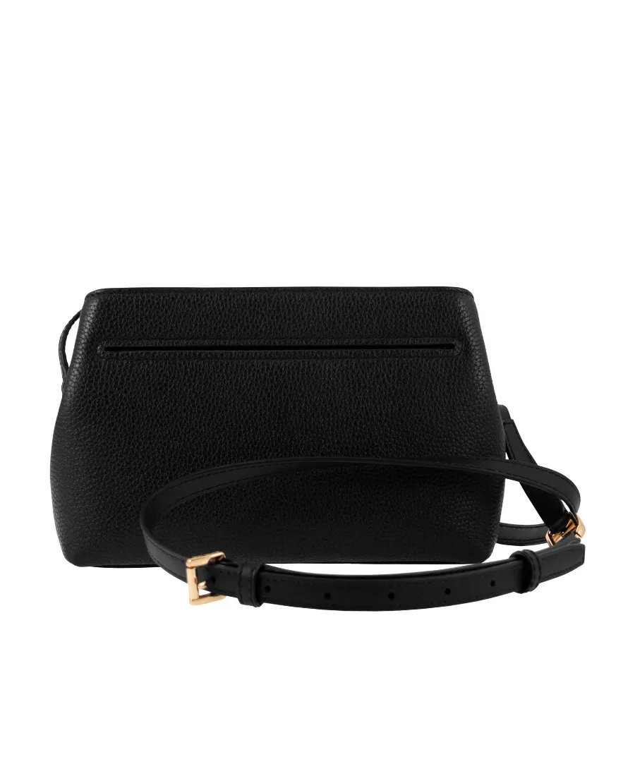 Logo-Print Leather Shoulder Bag