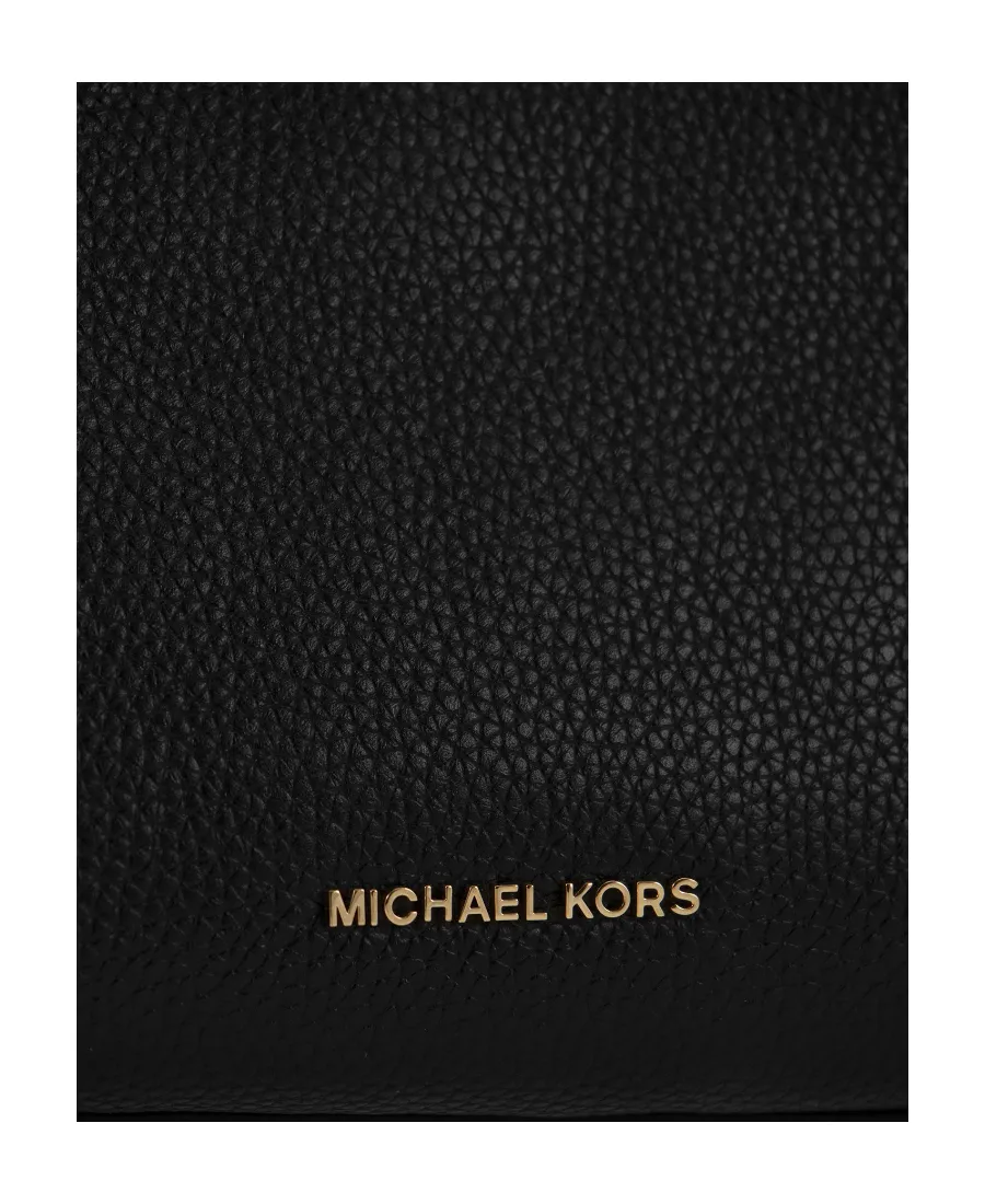 Logo-Print Leather Shoulder Bag
