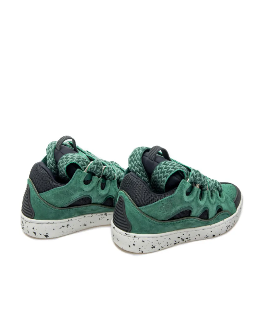 Lanvin Curb Lace-Up Sneakers