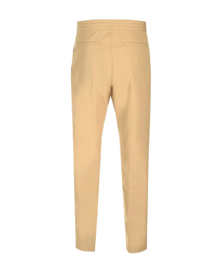 Straight-Leg Cotton Trousers