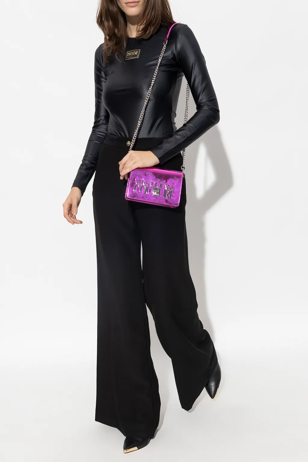 Logo-Detail Wide Leg Trousers