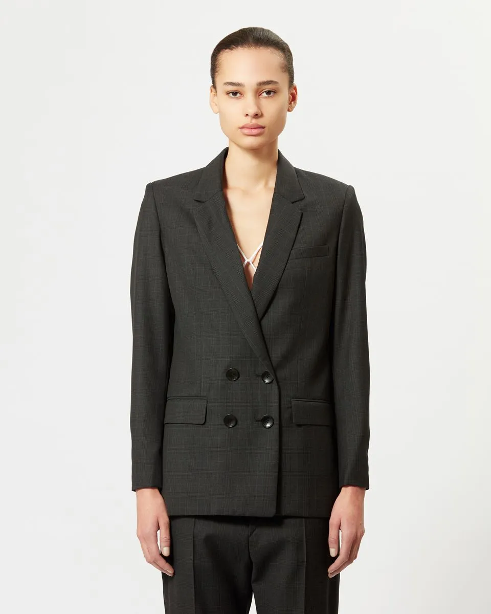 Isabel Marant Checked Double Breasted Blazer