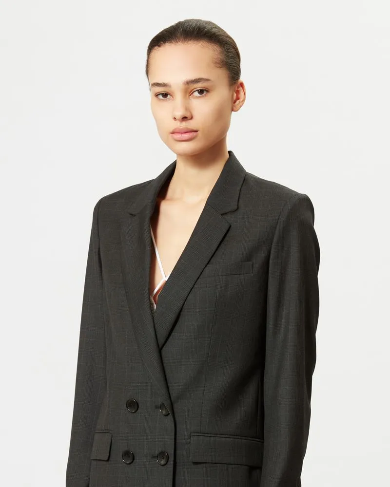 Isabel Marant Checked Double Breasted Blazer