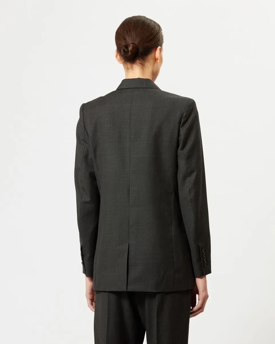 Isabel Marant Checked Double Breasted Blazer