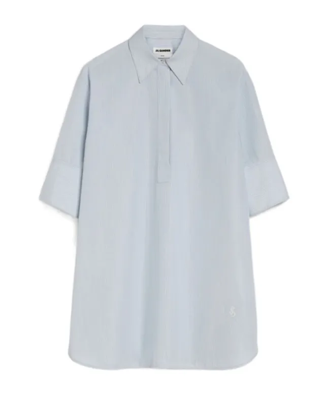 Jil Sander Half Sleeved Relaxed Fit Shirt