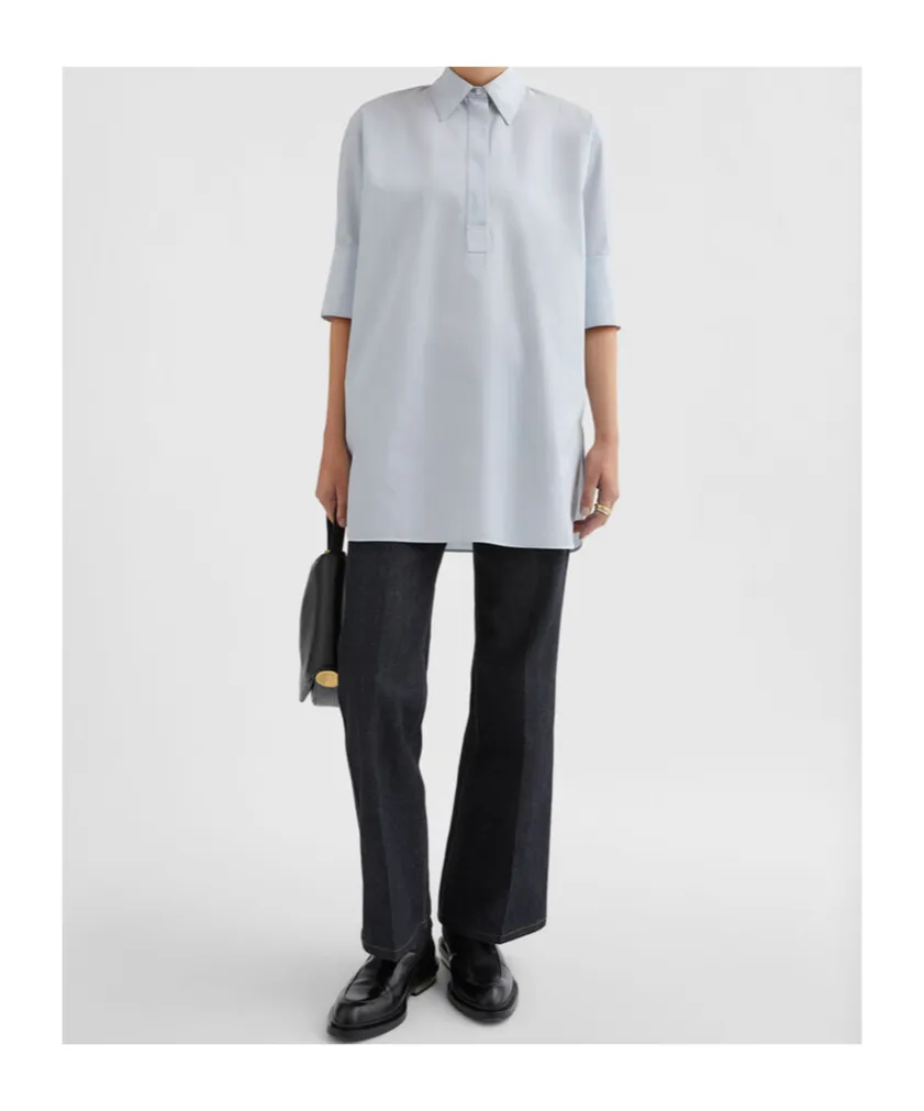 Jil Sander Half Sleeved Relaxed Fit Shirt