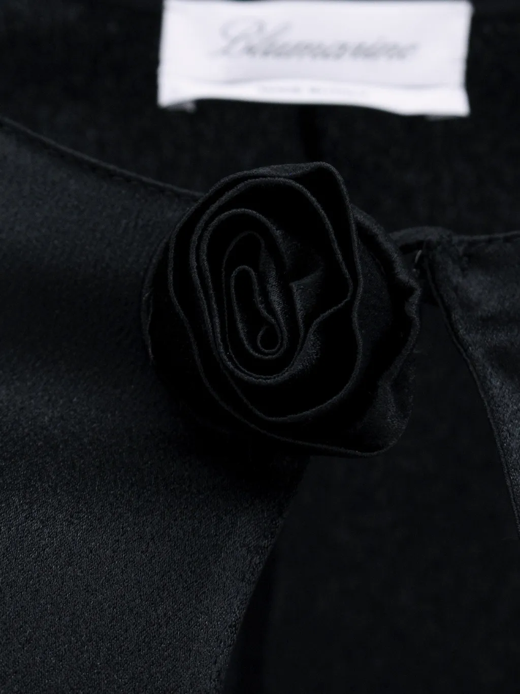 Blumarine Belted Long-Sleeve Top