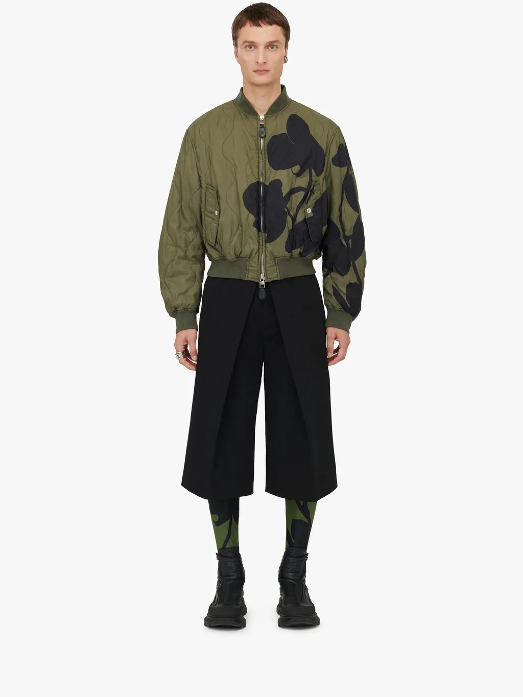 Orchid Quilted Bomber Jacket