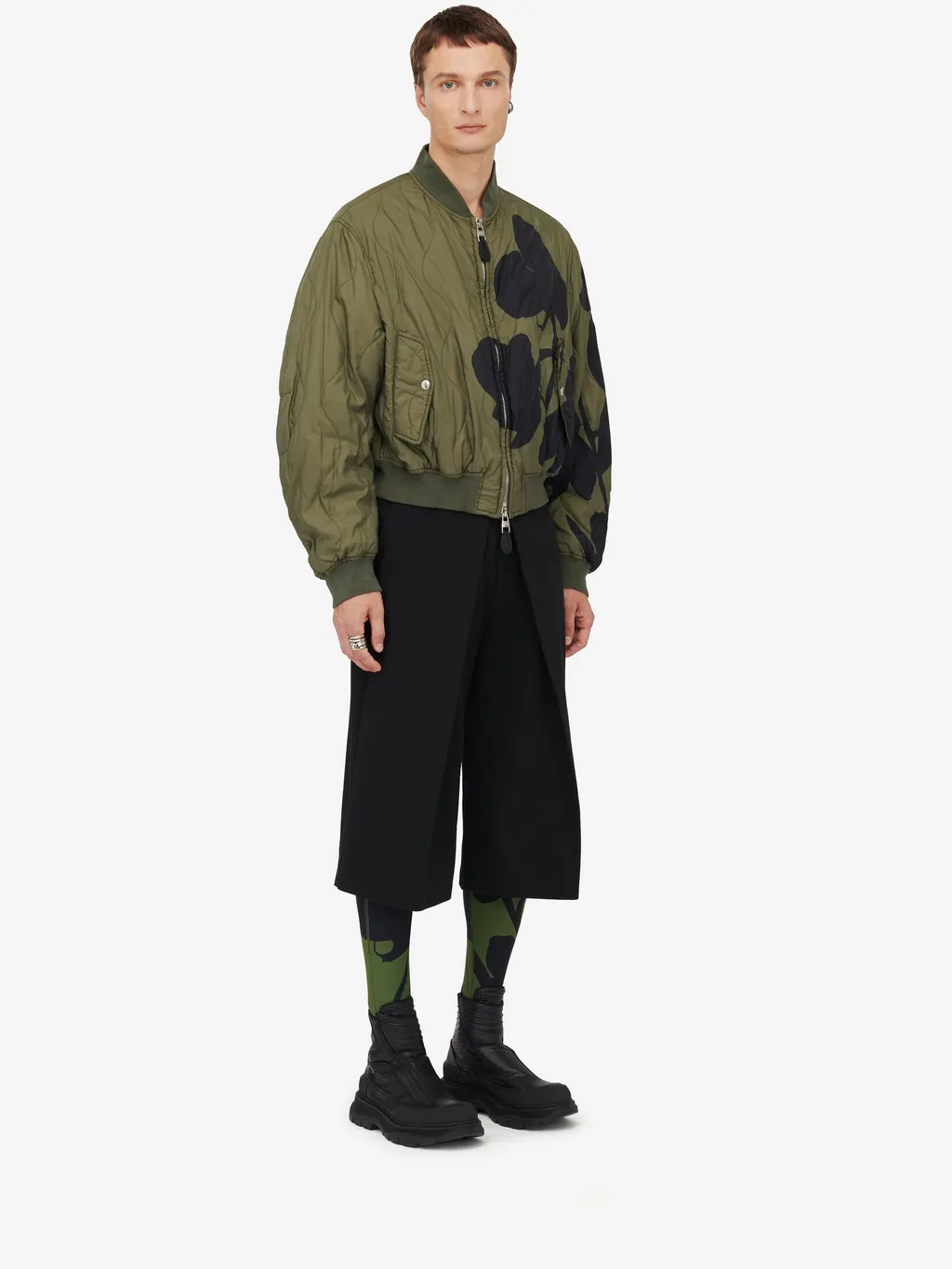 Orchid Quilted Bomber Jacket