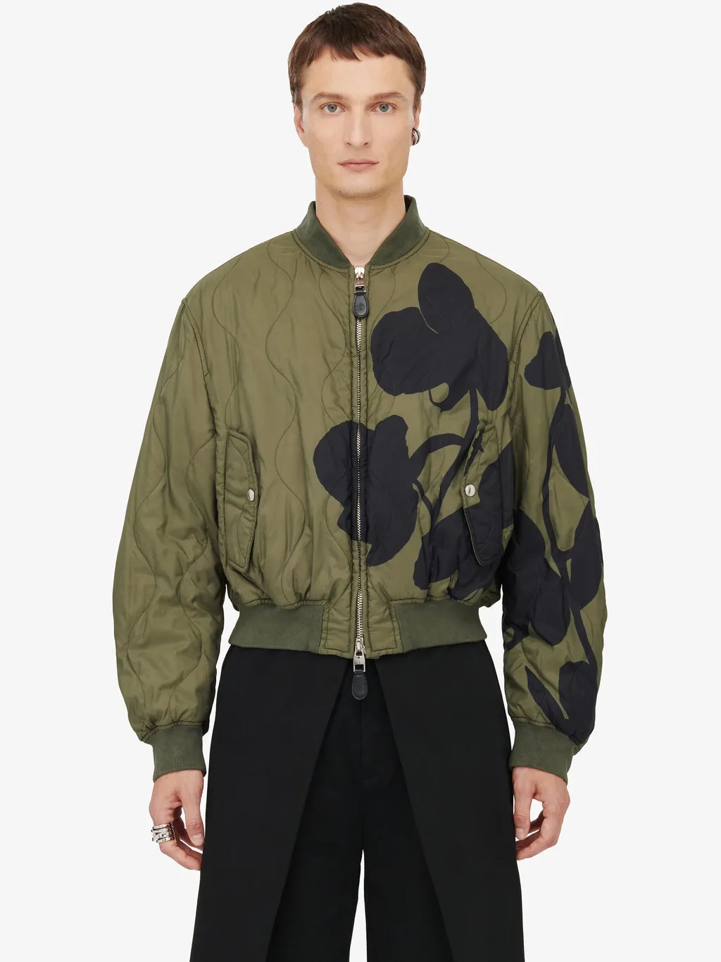 Orchid Quilted Bomber Jacket