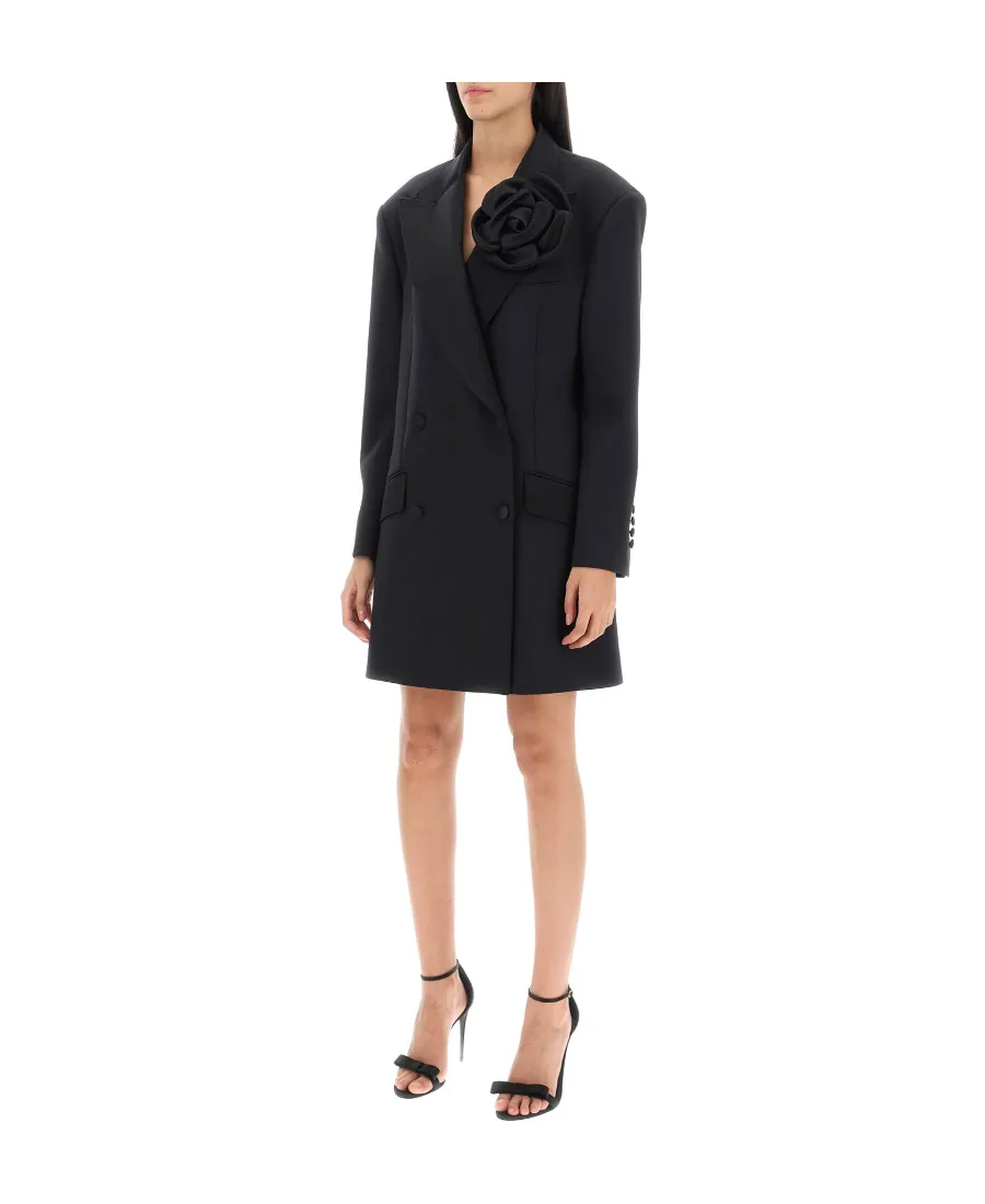 Dolce & Gabbana Floral Patch Straight Hem Blazer