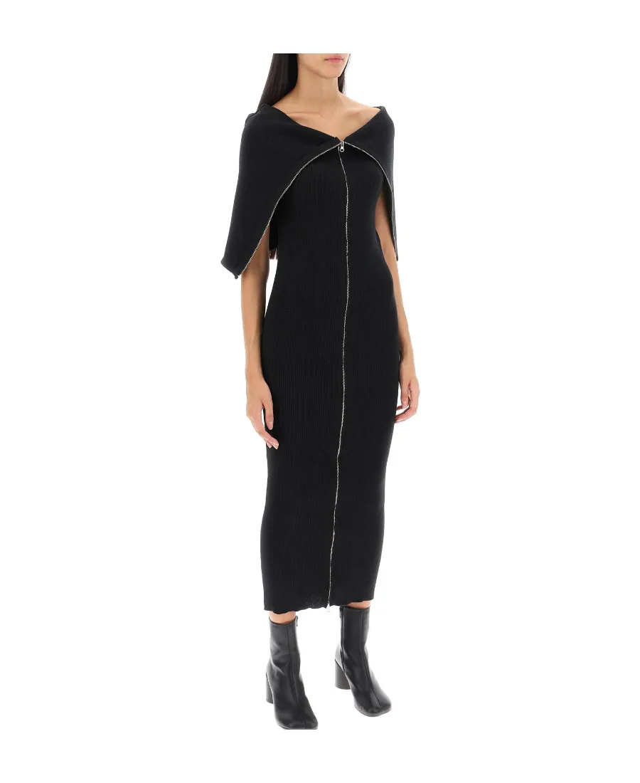 Mm6 Maison Margiela Zip-Up Knitted Dress