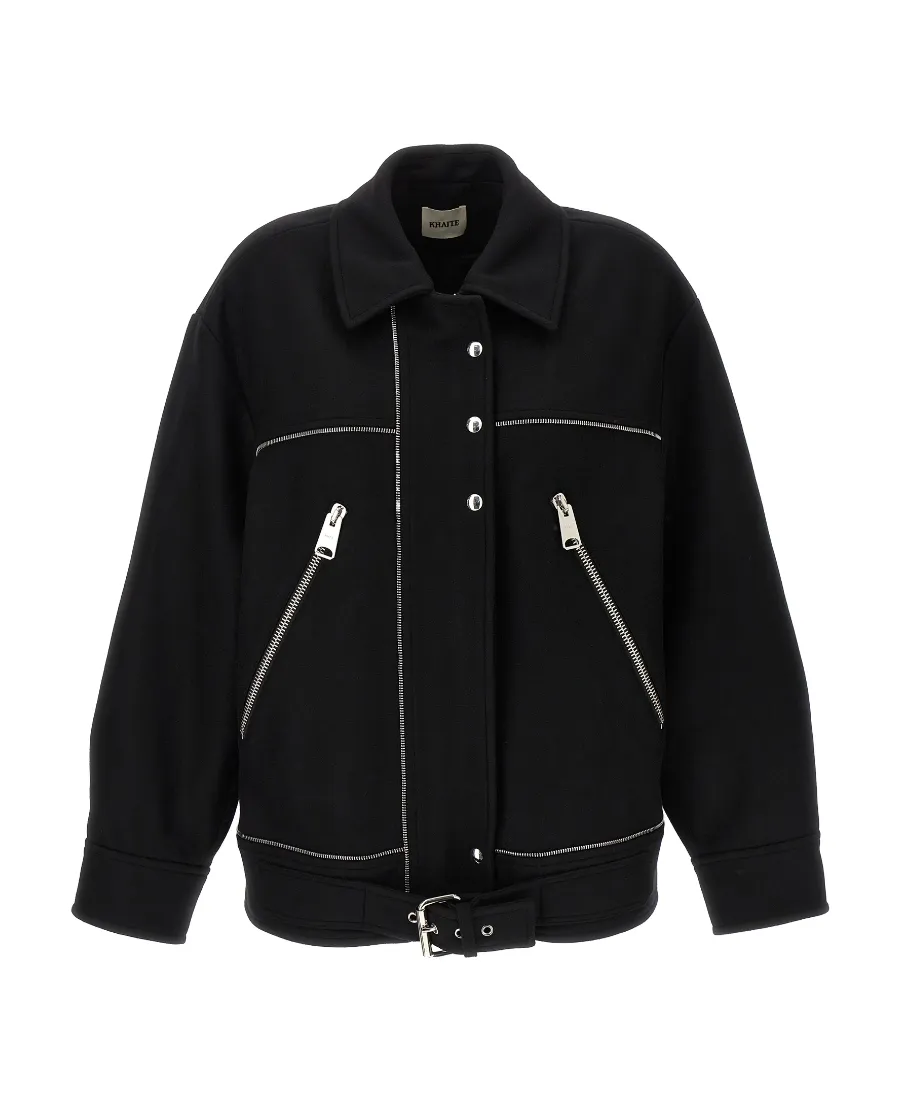Long-Sleeved Zipper Jacket