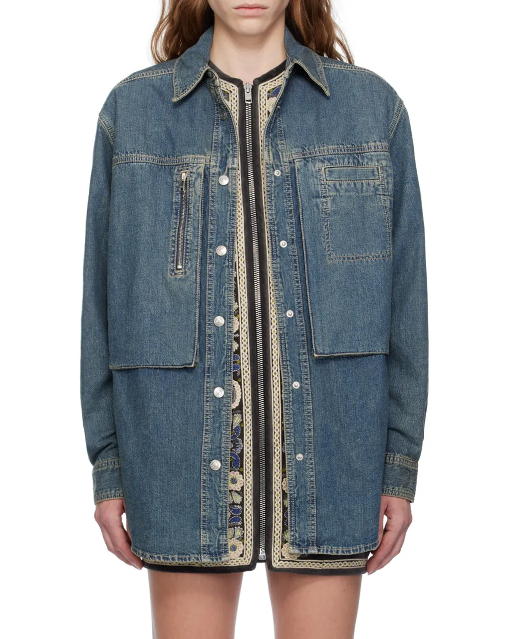 Stonewashed Denim Overshirt