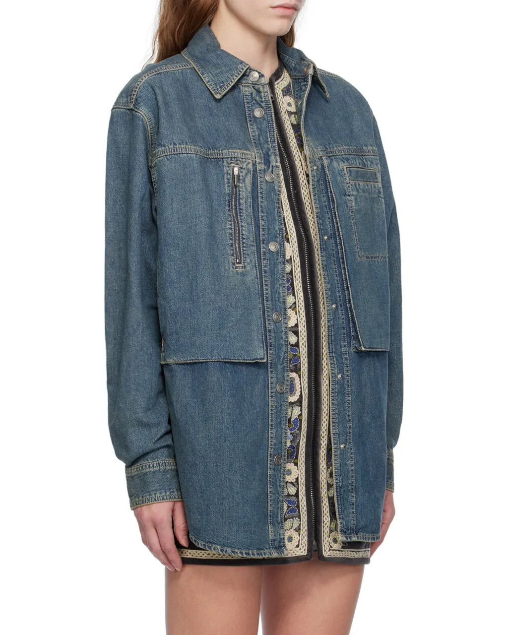 Stonewashed Denim Overshirt