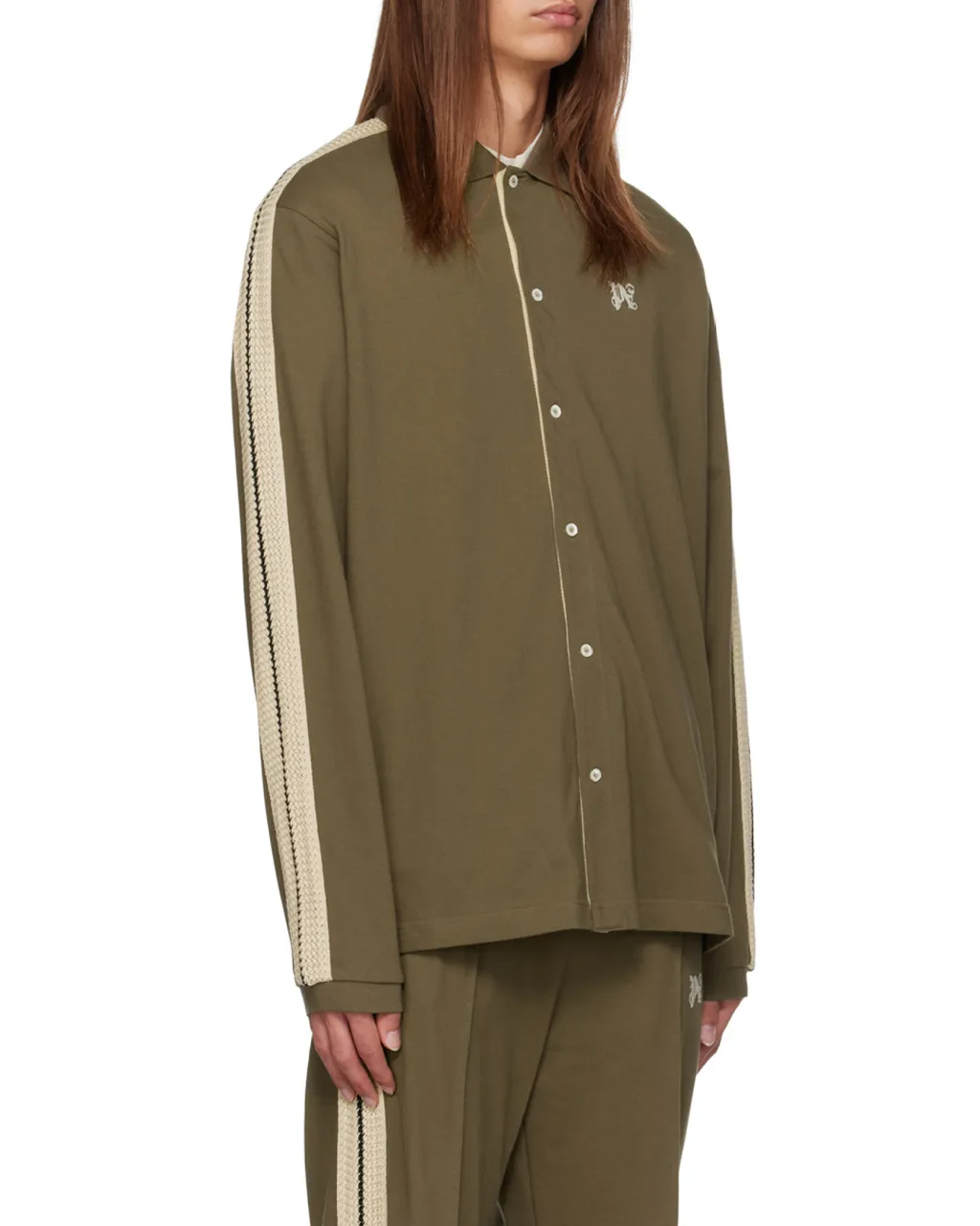 Palm Angels Long-Sleeved Button-Up Shirt