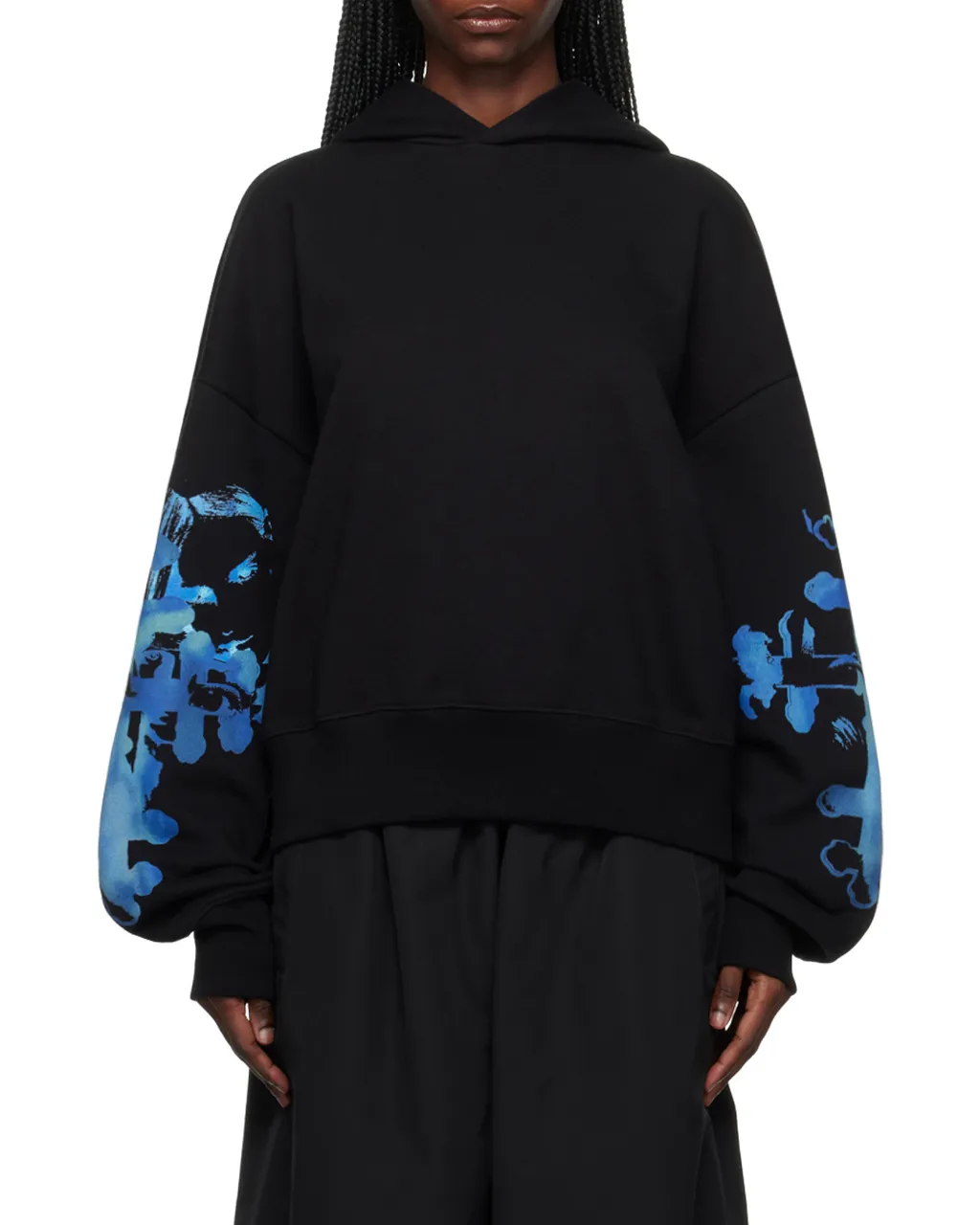 Graphic-Print Cotton Hoodie