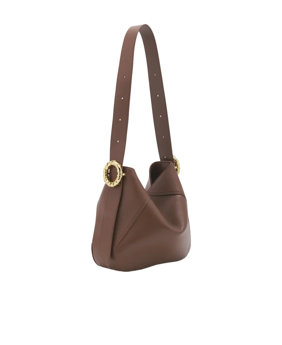 Lanvin Logo Embossed Melodie Hobo Bag