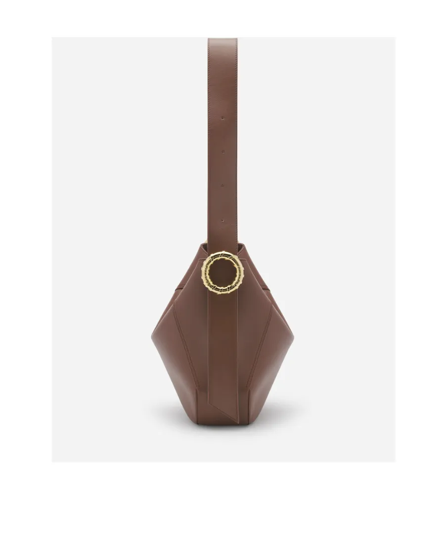 Lanvin Logo Embossed Melodie Hobo Bag