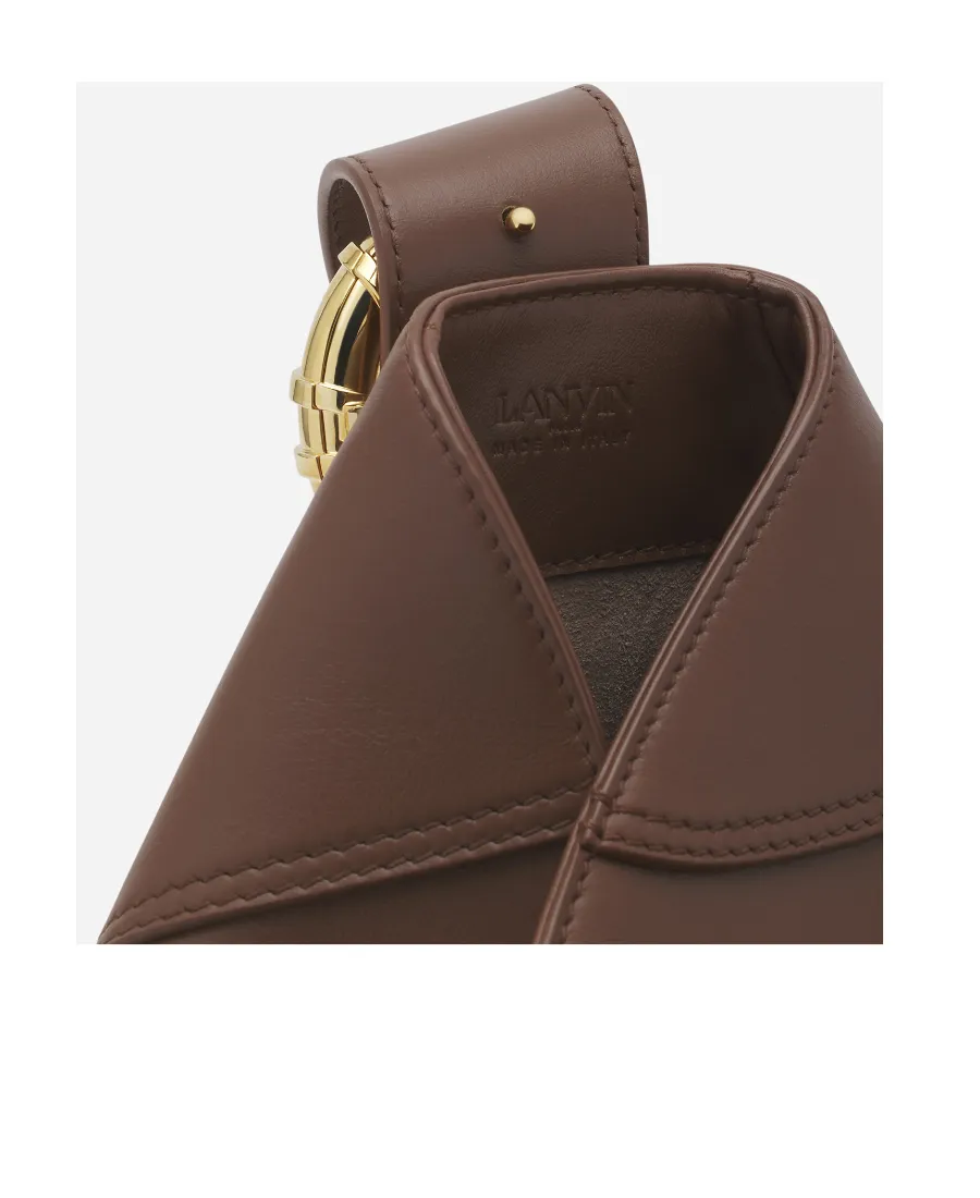 Lanvin Logo Embossed Melodie Hobo Bag