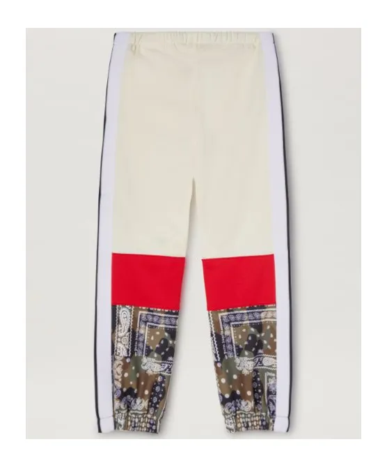 Colour-Block Logo-Print Track Pants