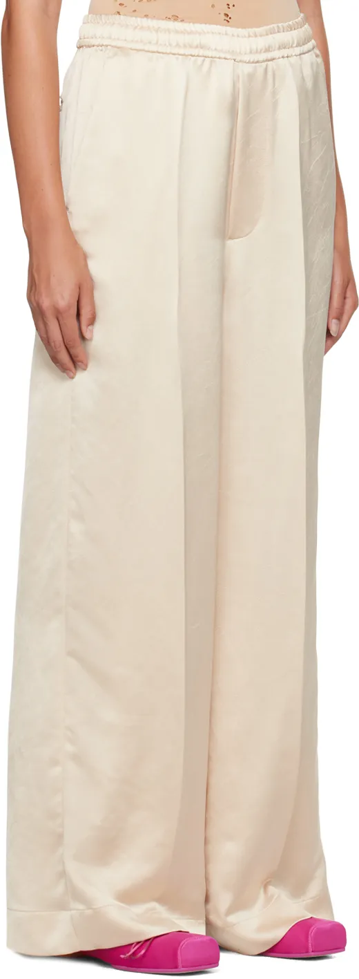 Pleated Straight Casual Pants