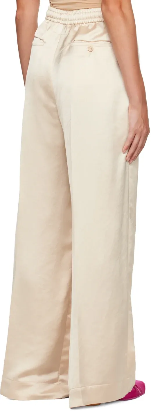 Pleated Straight Casual Pants