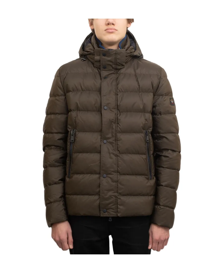 Long-Sleeved Quilted Down Jacket