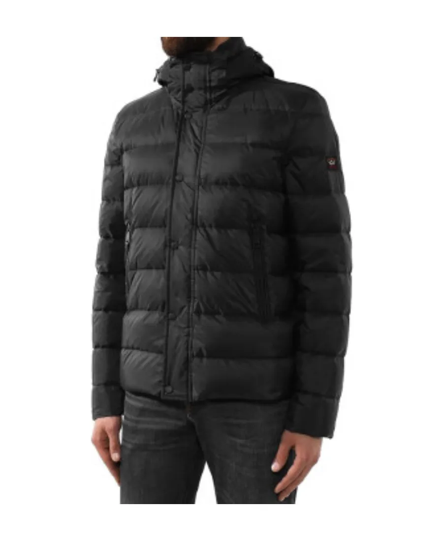 Quilted Long-Sleeved Down Jacket