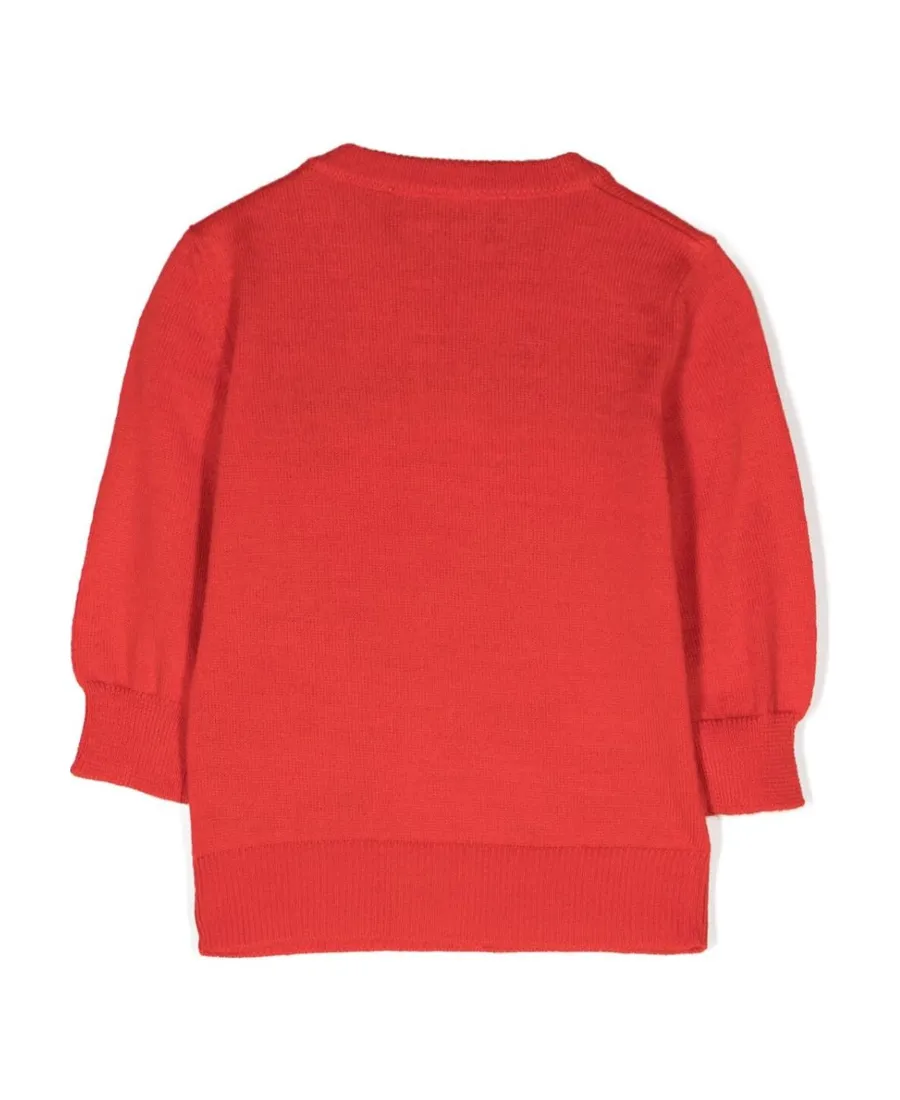 Dsquared2 Kids Logo-Intarsia Crewneck Knitted Jumper