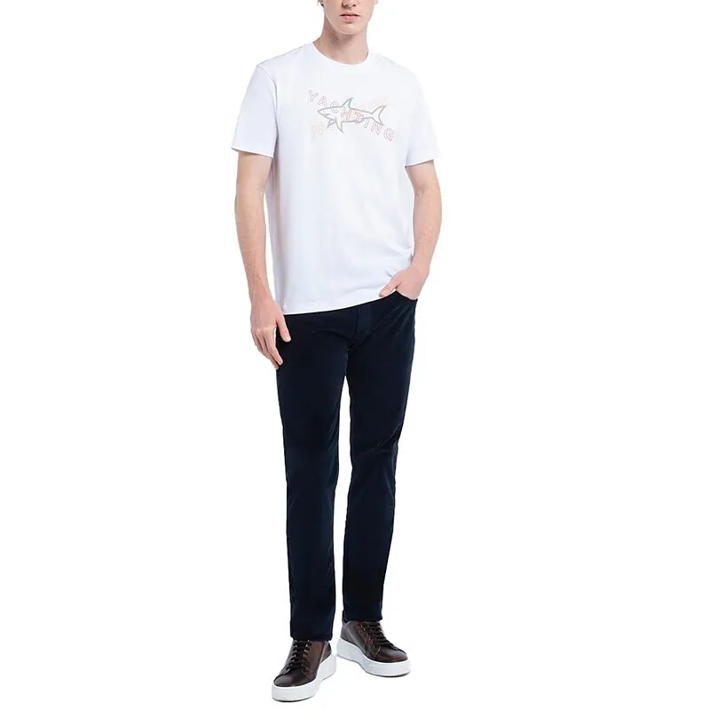 Logo T-Shirt With Round Neck Pattern